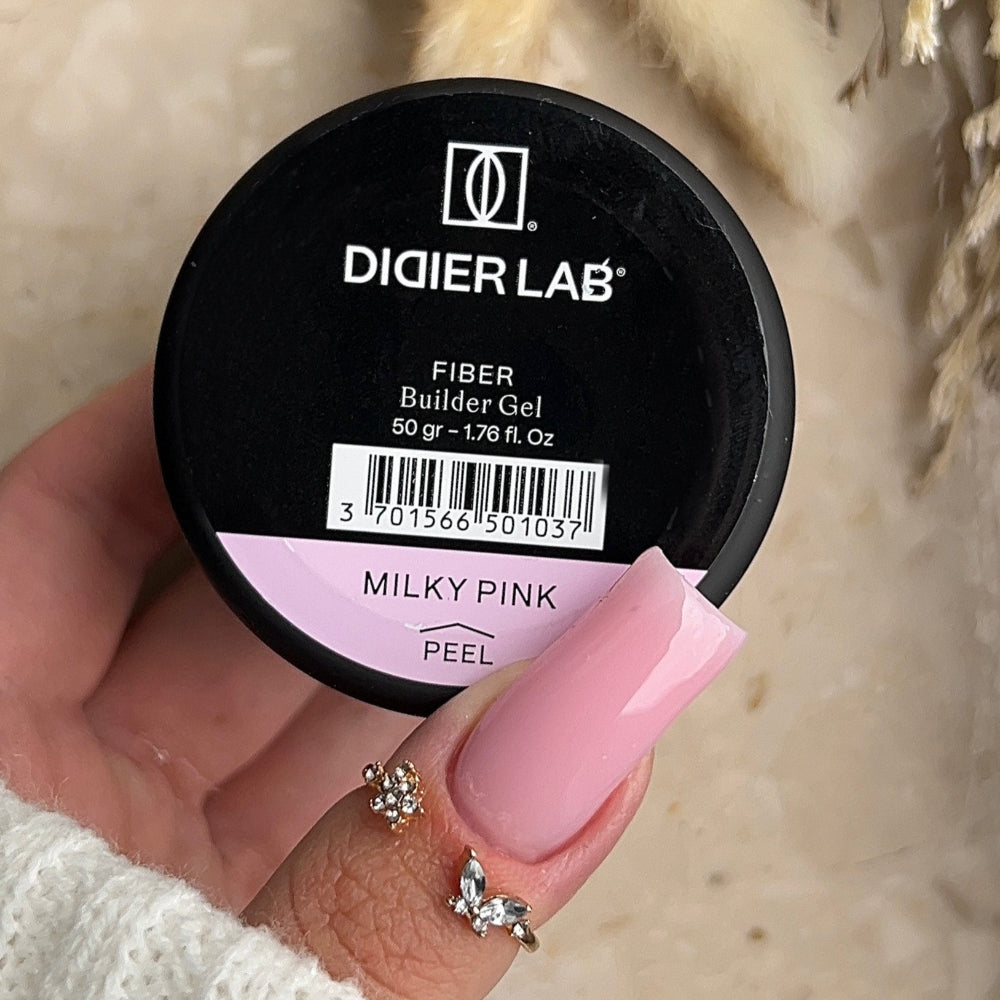 Didier Lab Fiber Milky Pink builder gel HEMA-fri