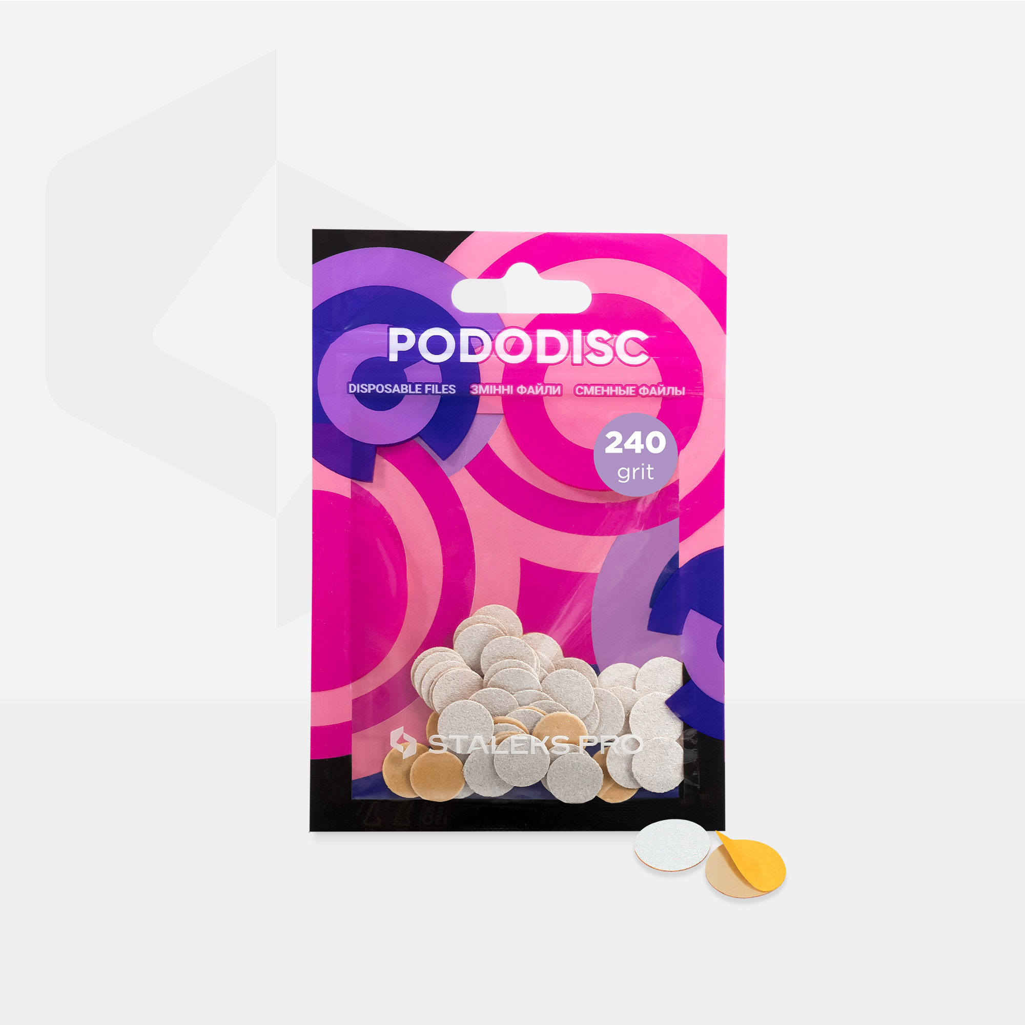 Staleks Pododisc XS Expert pedikyrfiler 240 grit 50 stk