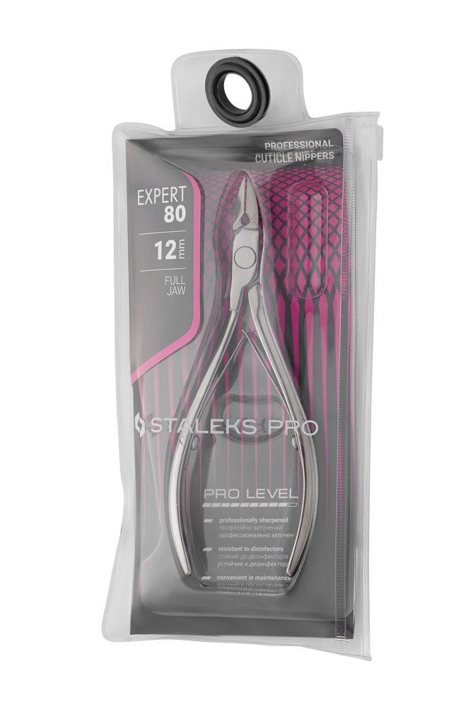 Staleks Pro Expert 80 neglebåndtang 12 mm rustfritt stål