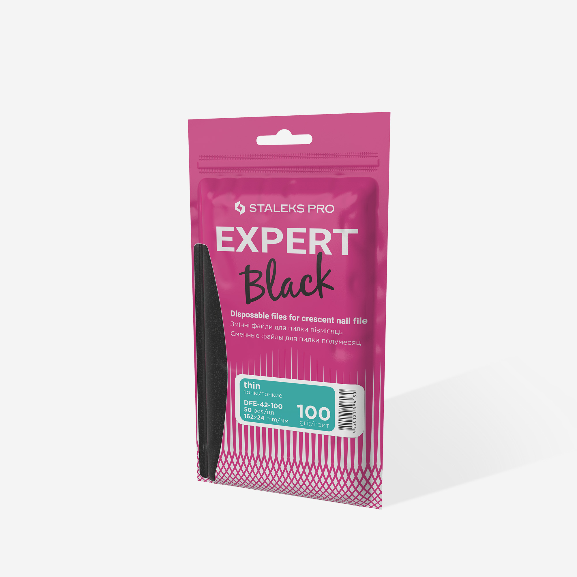 Staleks Pro Expert 42 neglefil pads 100 grit halvmåne
