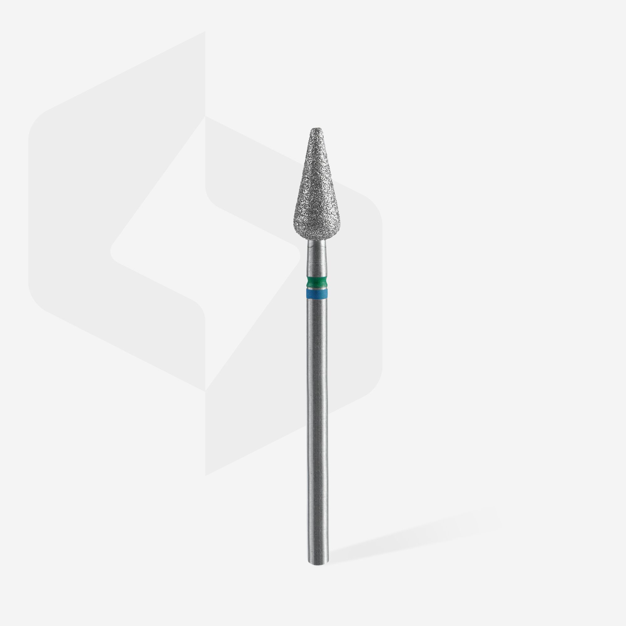 Staleks Expert Duo diamantfres 5 mm spiss pære blå