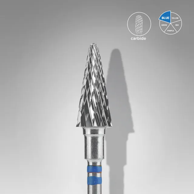Staleks Expert fresebit konus blå 6 mm for venstrehendte