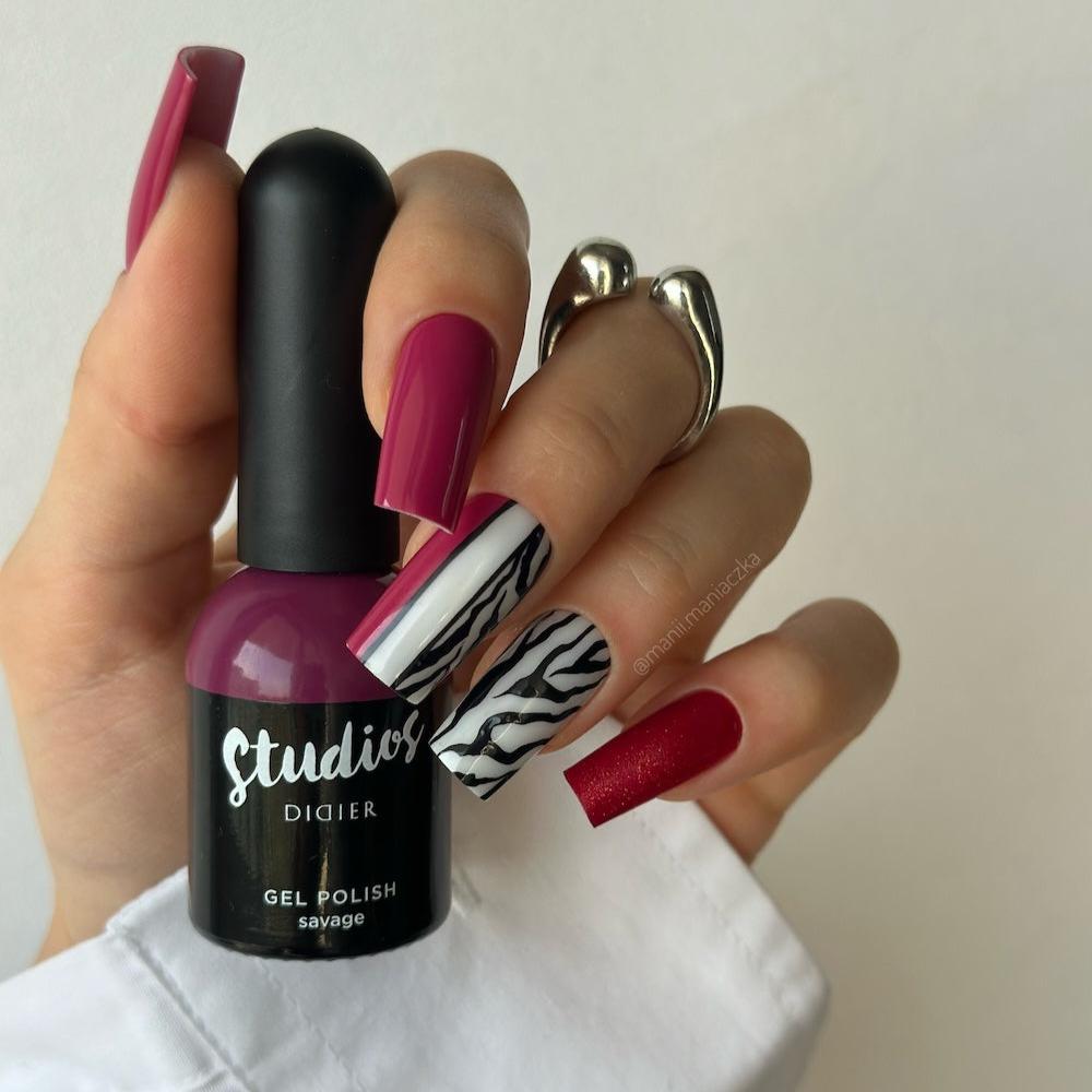 Didier Lab Studios Didier Savage gellakk brun glitter nude