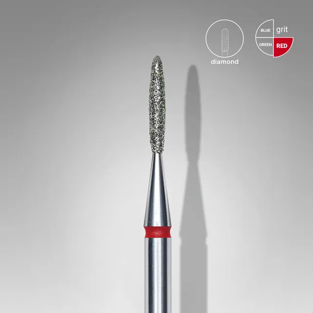 Staleks Expert Flame fresebit diamant 1,4/8 mm rød