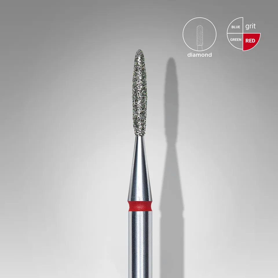 Staleks Expert Flame fresebit diamant 1,4/8 mm rød