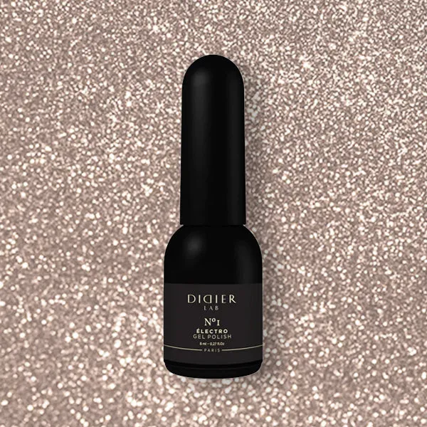 Didier Lab Electro gellakk No1 brun glitter