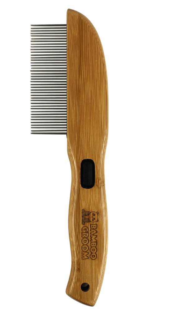 Bamboo Groom Rotating Pin Comb 41 pinnekam avrundet