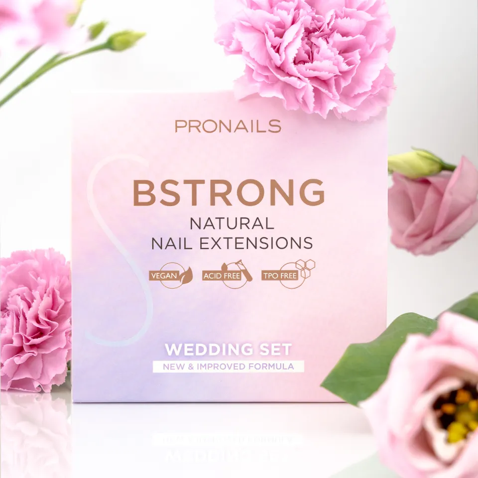 ALCE BStrong Wedding Set gelsett naturlige negler