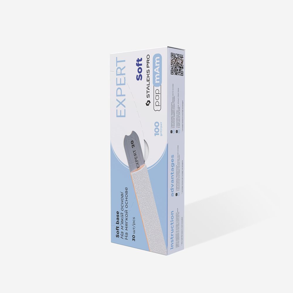 Staleks Expert 20 papmAm neglefil 100 grit 25 stk hvit