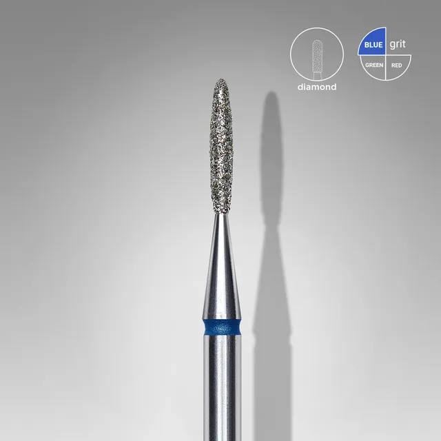 Staleks Expert diamant fresebor flamme blå 1,4 mm