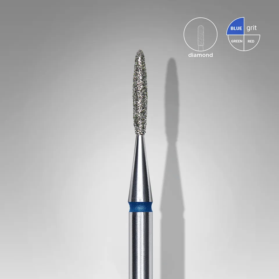 Staleks Expert diamant fresebor flamme blå 1,4 mm