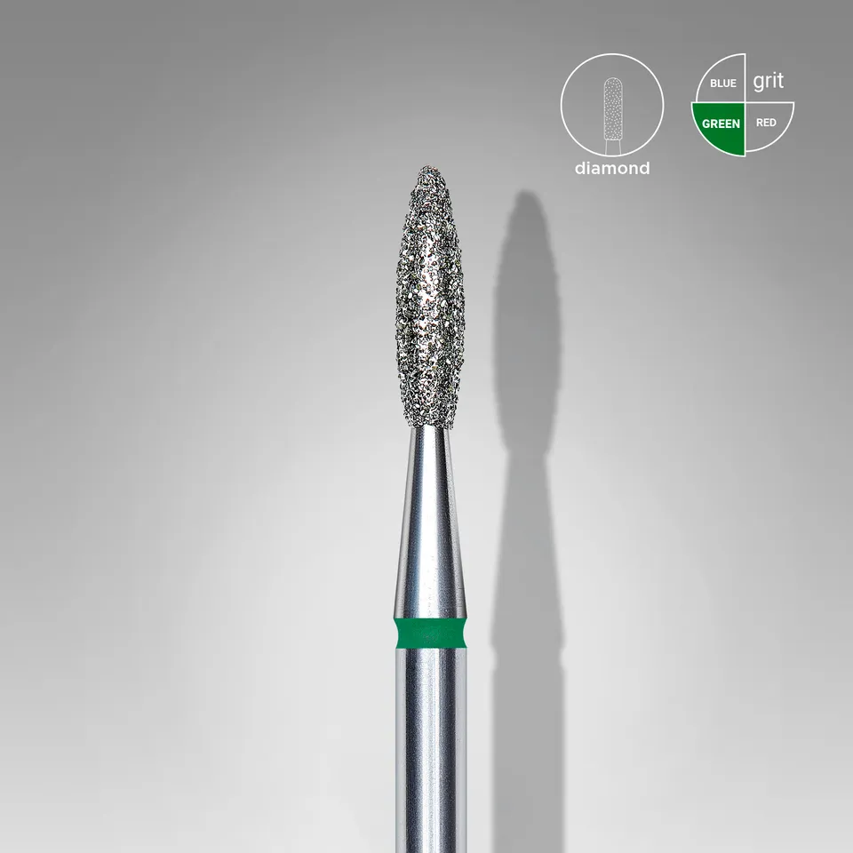 Staleks Expert diamantbor flamme grønn grov 2,1 mm