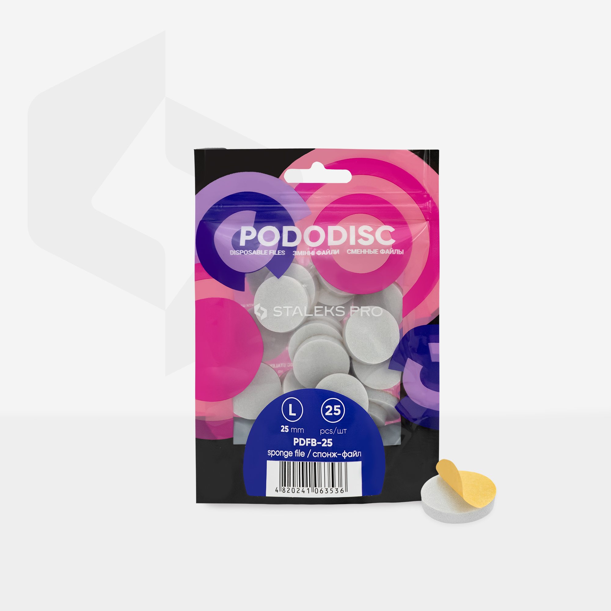 Staleks Expert 25 Pododisc L filer svamp 25 stk