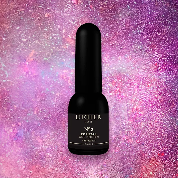 Didier Lab Pop Star No2 gellakk lilla glitter