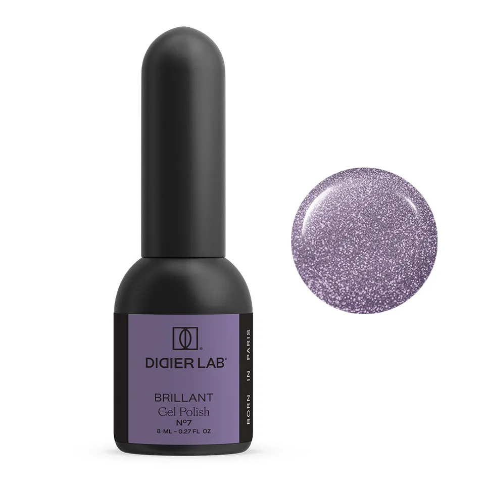 Didier Lab Brillant No.7 gellakk glitter lilla 8 ml