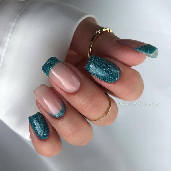 Didier Lab Brillant No18 gellakk 8 ml turkisblå glitter