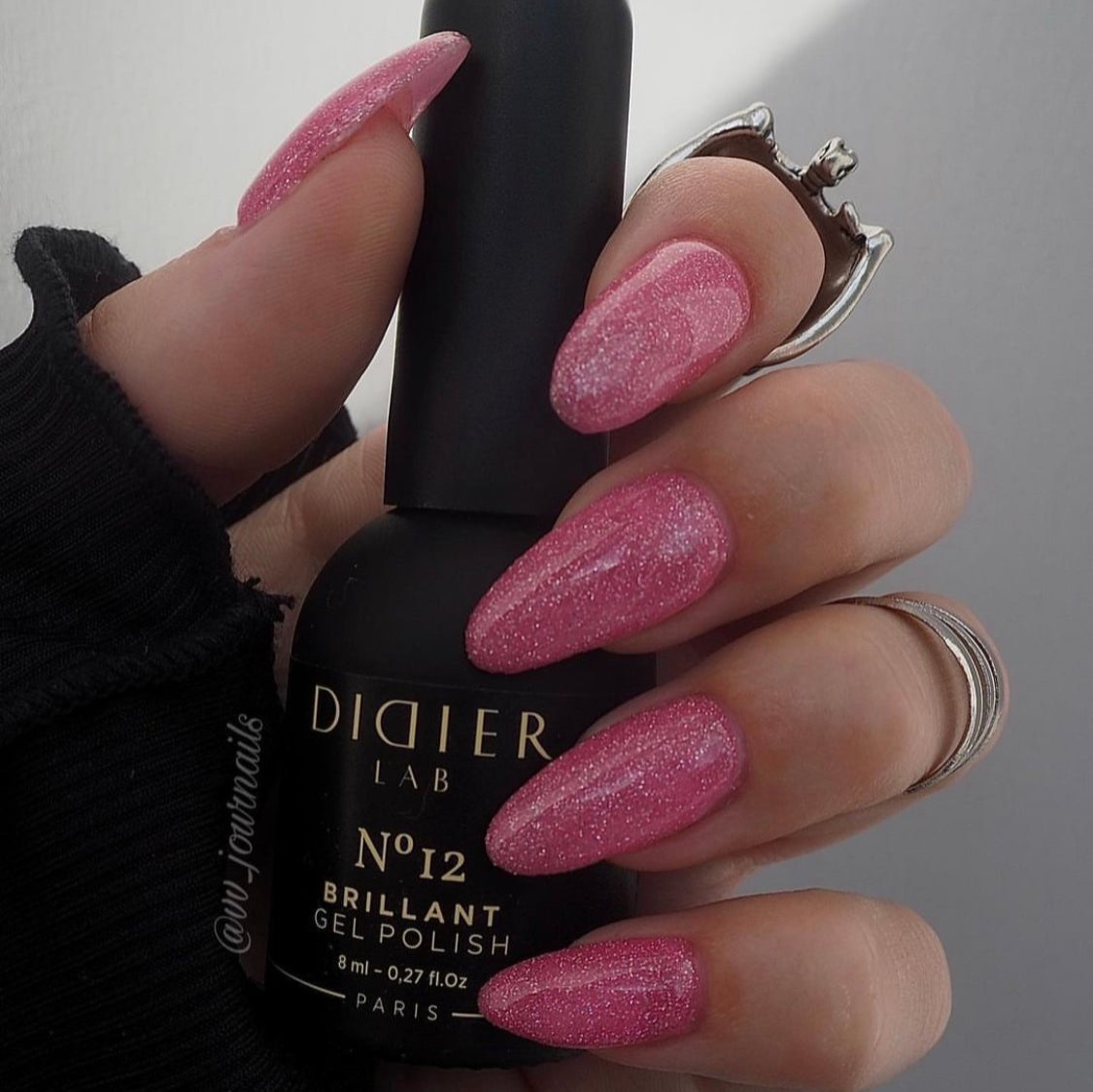 Didier Lab Brillant No12 gellakk 8 ml bringebærrosa