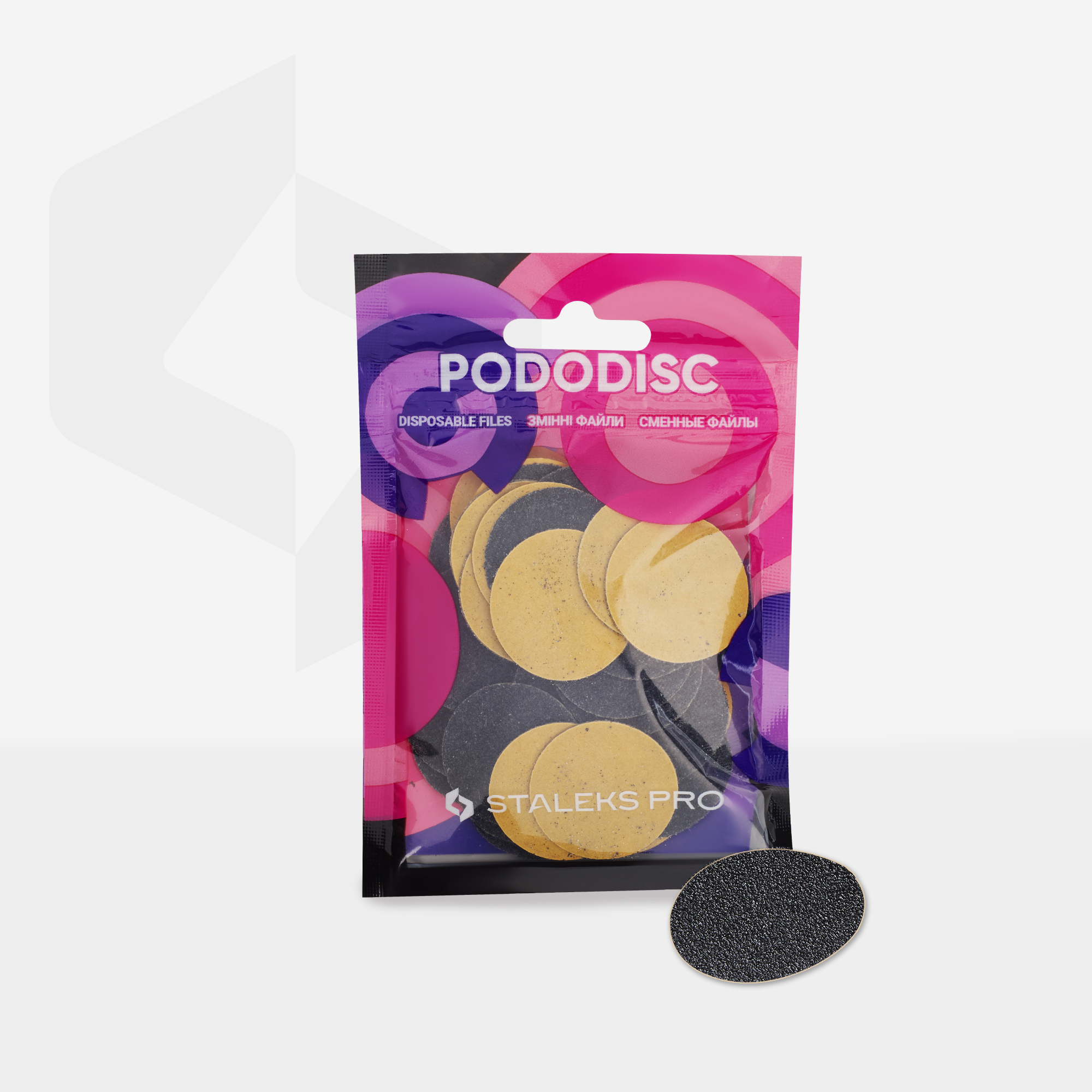 Staleks Pro L pedikyrskive refill 100 grit 50 stk grov