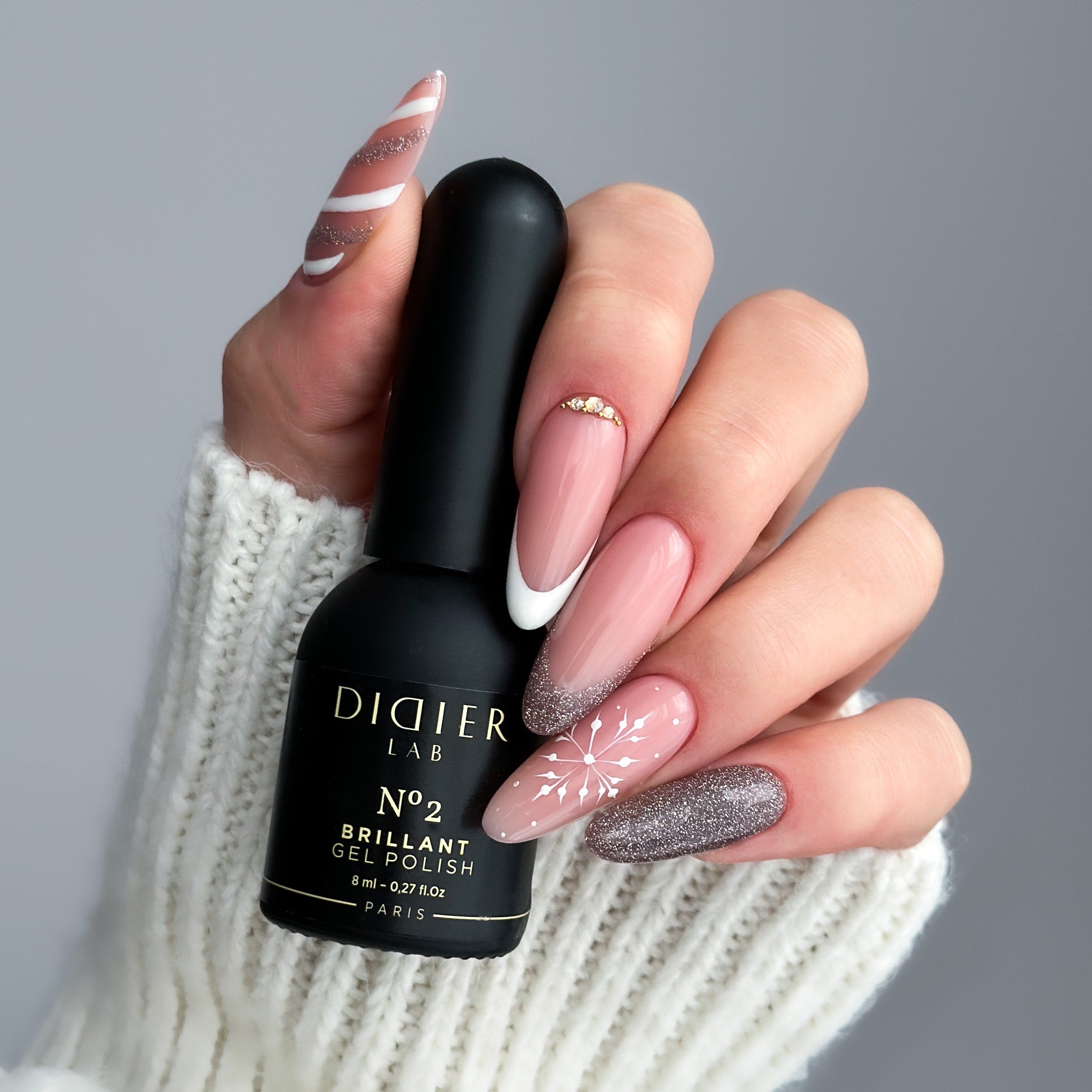 Didier Lab Brillant No.2 gellakk 8ml brun glitter