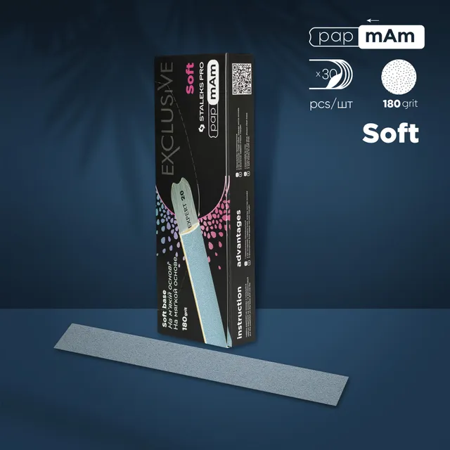 Staleks Pro Exclusive 20 papmAm engangsfiler 180 30 stk myk