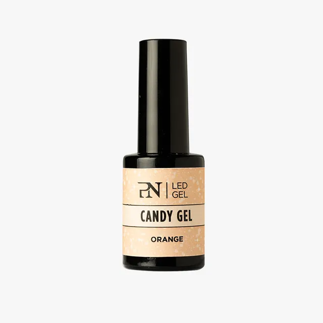 ALCE Candy Gel Orange glittergel til neglekunst