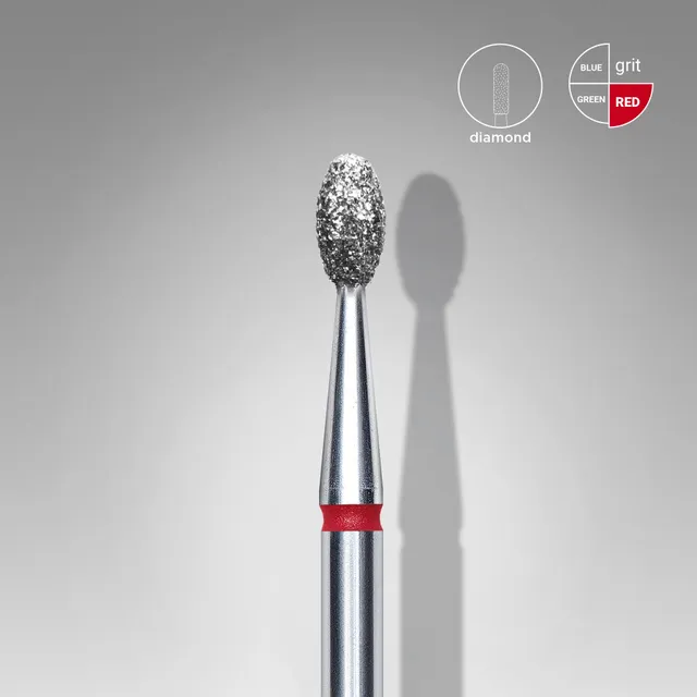Staleks Expert fresebor oliven diamant rød 2,5/5 mm