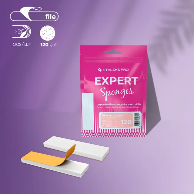 Staleks Expert 51 engangssvampfil 120 grit 20 stk