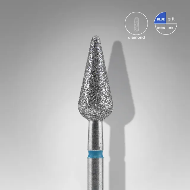 Staleks Expert diamant fresebor blå dråpe 5 mm