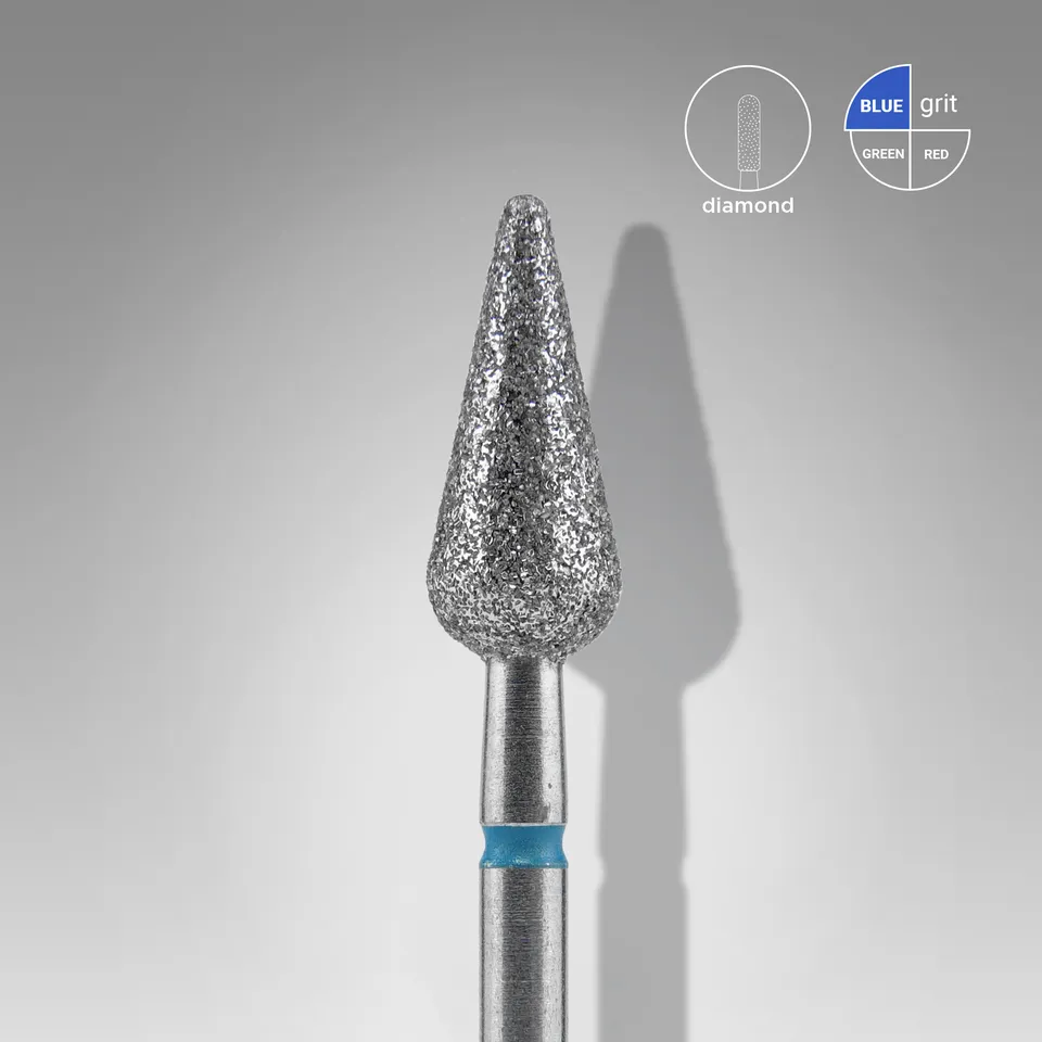 Staleks Expert diamant fresebor blå dråpe 5 mm