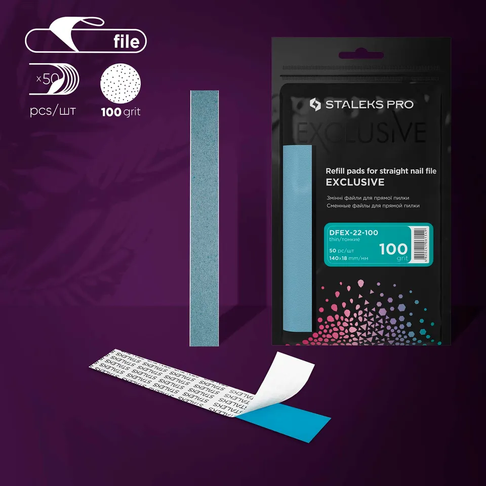 Staleks Pro Exclusive 22 engangsfil 100 grit 50 stk