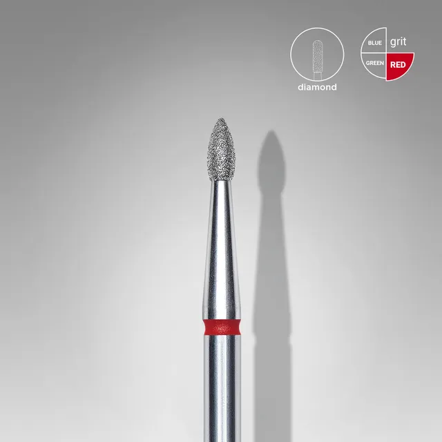 Staleks Expert diamant fresebit rød spiss 1,8 mm/4 mm