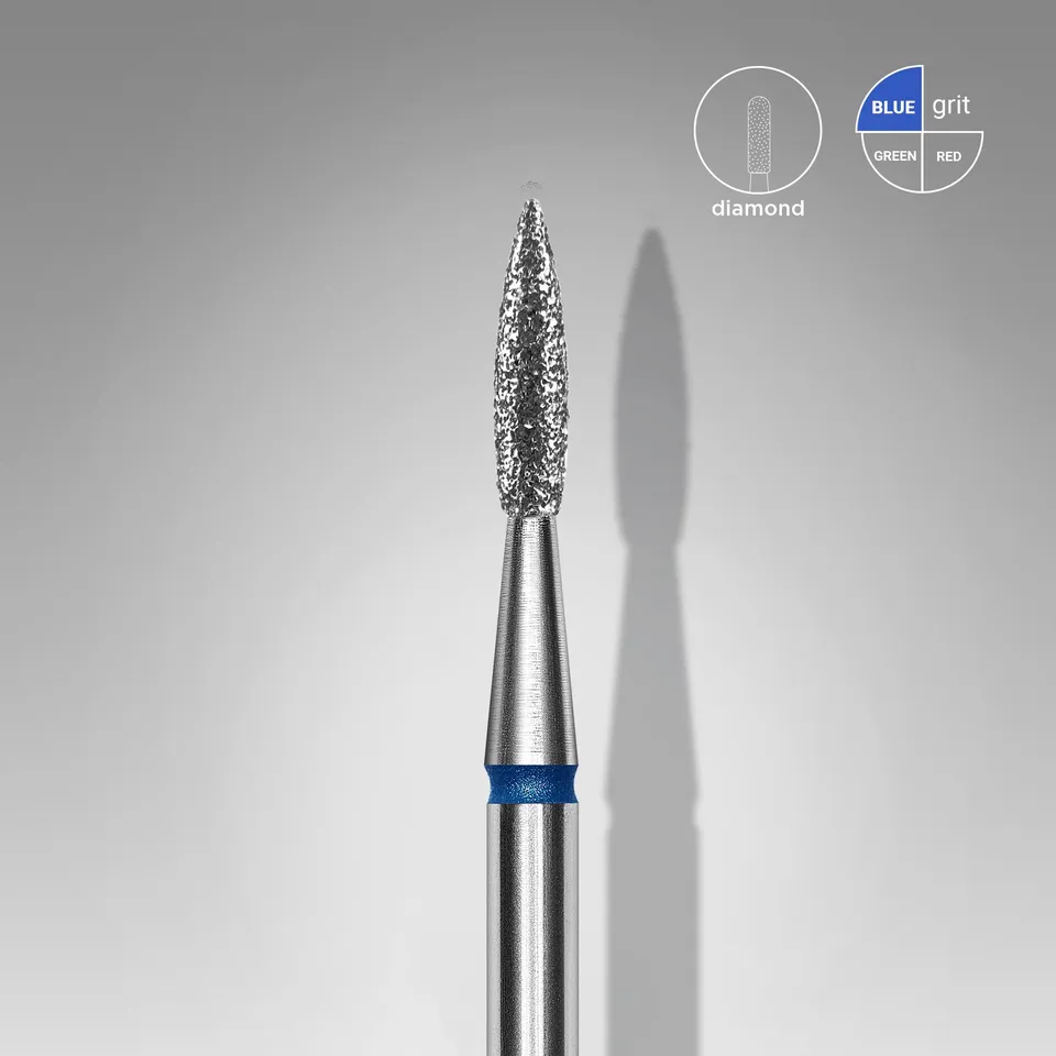 Staleks Expert diamant fresebor flamme blå 1,8 mm / 8 mm