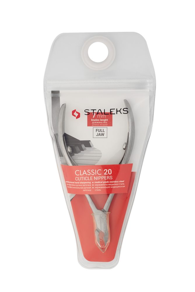 Staleks Classic 20 negletang 7 mm rustfritt stål