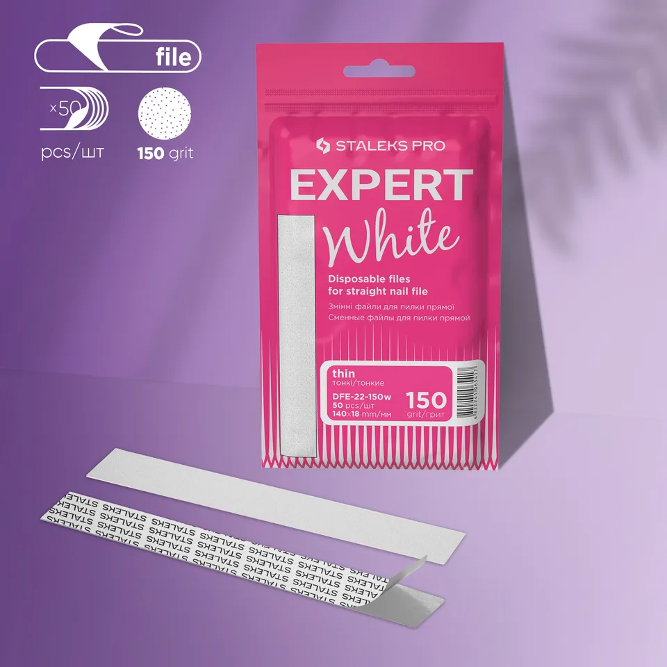 Staleks Pro Expert 22 engangsfiler 150 grit 50 stk