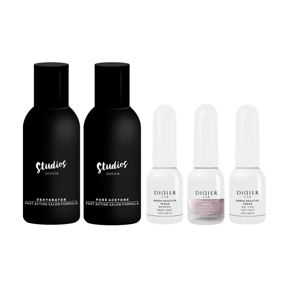 Didier Lab Vegan Green Reactive Natural Girl neglelakksett dagslys