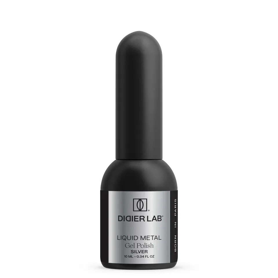 Didier Lab Liquid Metal Silver gellakk sølv HEMA-fri