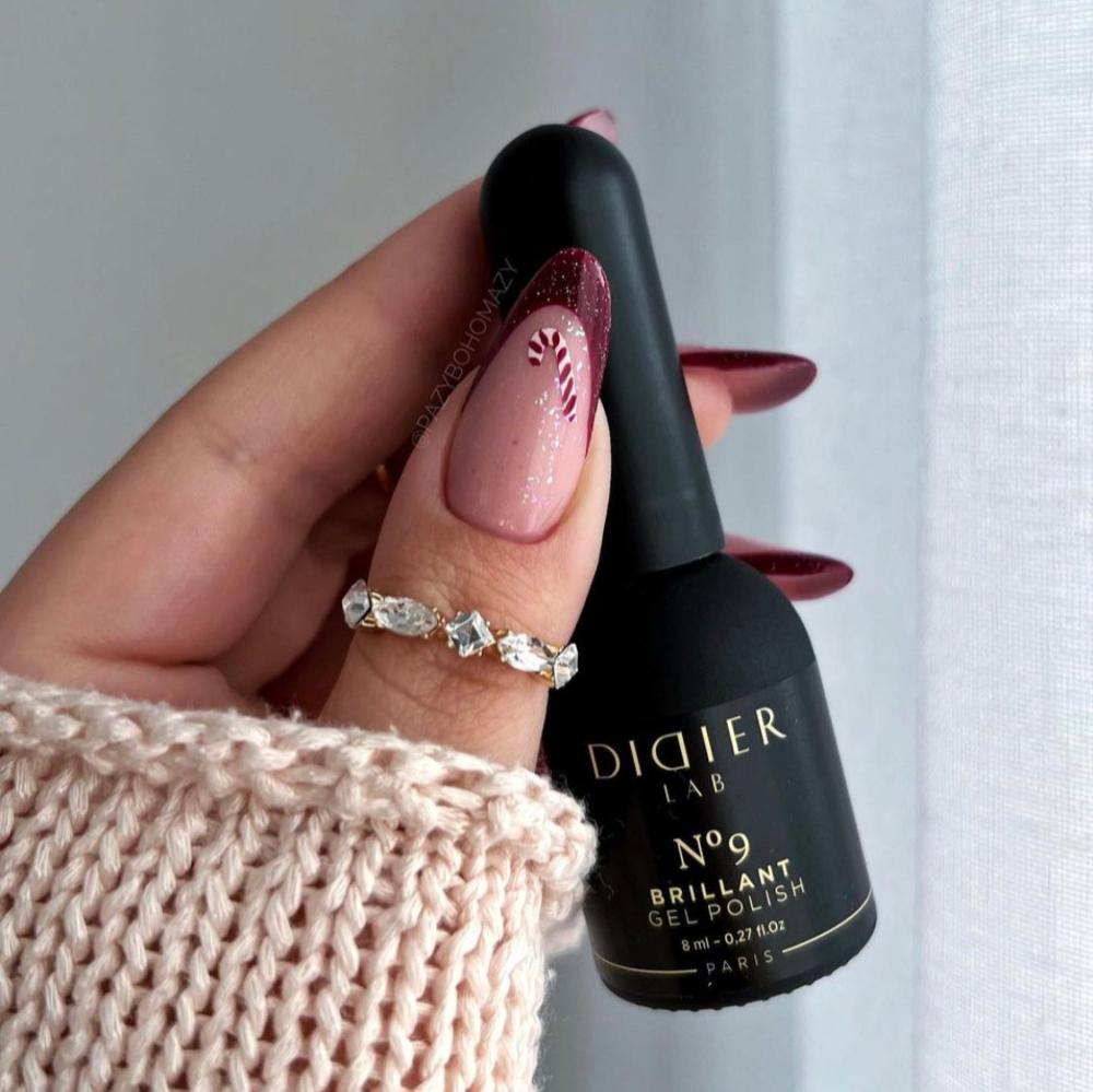 Didier Lab Brillant No9 gellakk rød glitter 8 ml