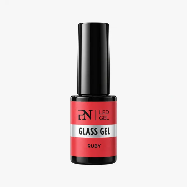 ALCE Ruby Glass Gel transparent glassgel rød
