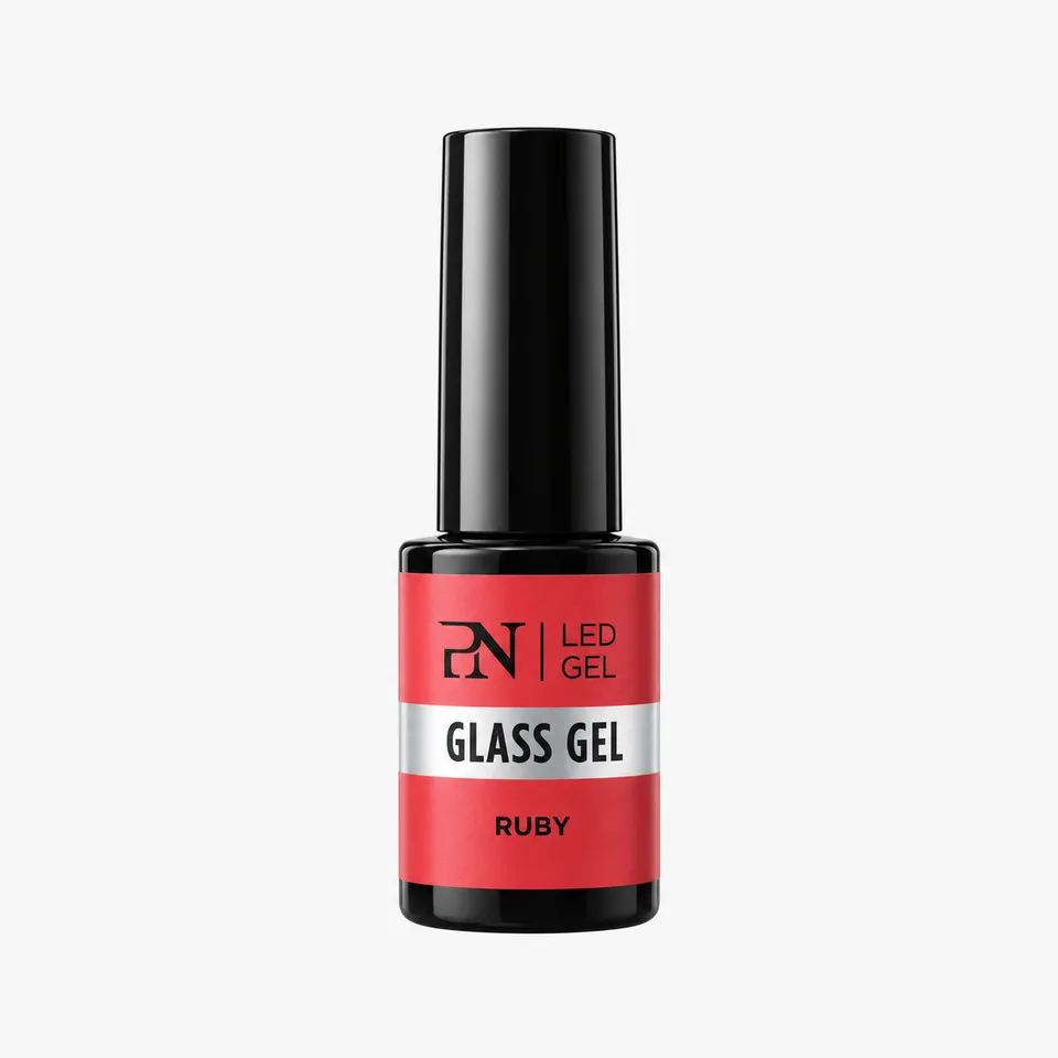 ALCE Ruby Glass Gel transparent glassgel rød