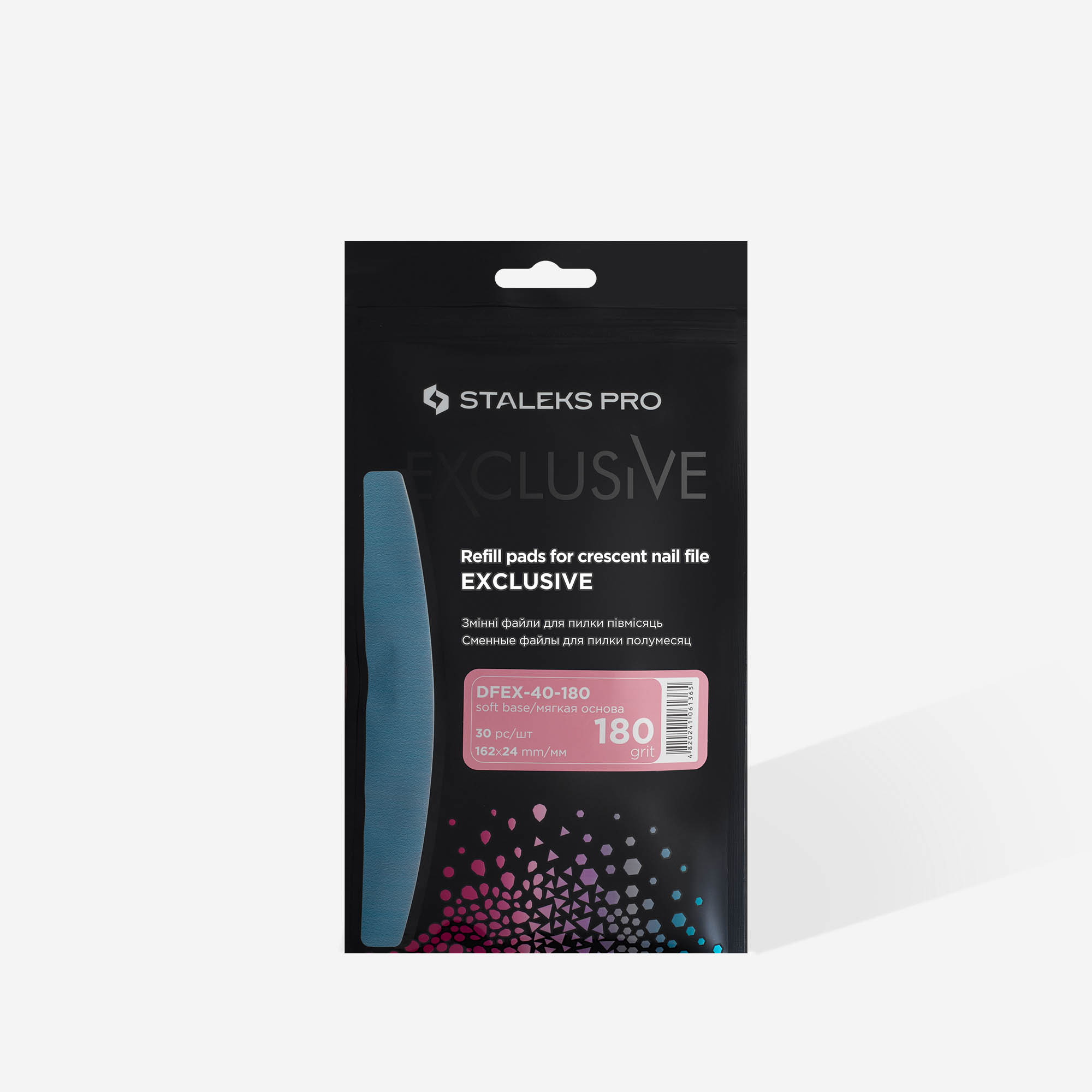 Staleks Pro Exclusive 40 halvmånefil 180 grit 30 stk