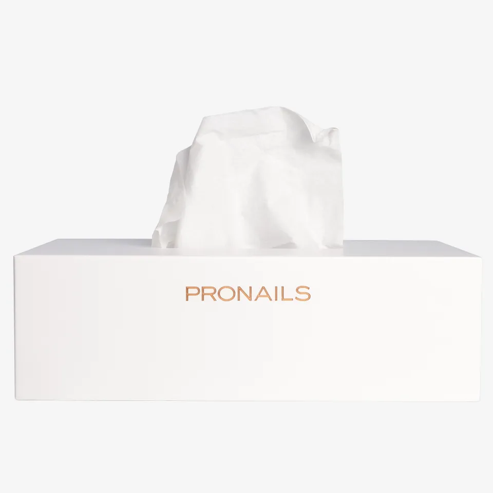 Pronails Tissue Box serviettholder hvit tre