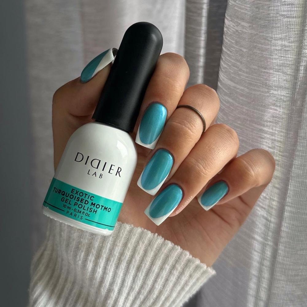 Didier Lab Exotic Turquoised Motmo gellakk turkis shimmer