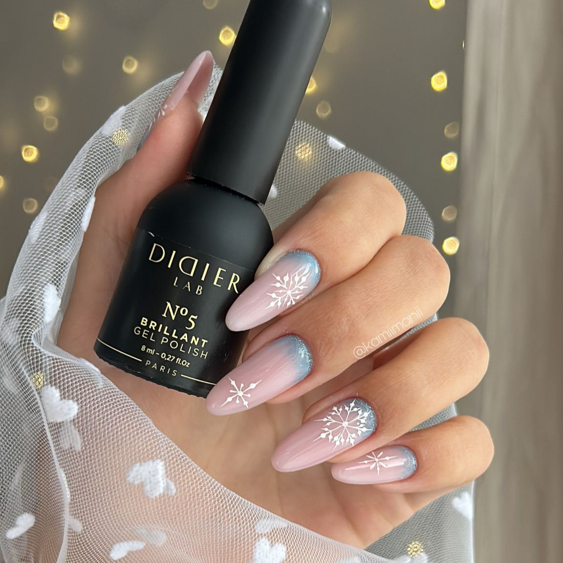 Didier Lab Brillant No.5 gellakk 8 ml blå glitter
