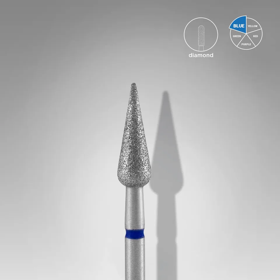 Staleks Expert diamantfres spiss pære blå 4 mm