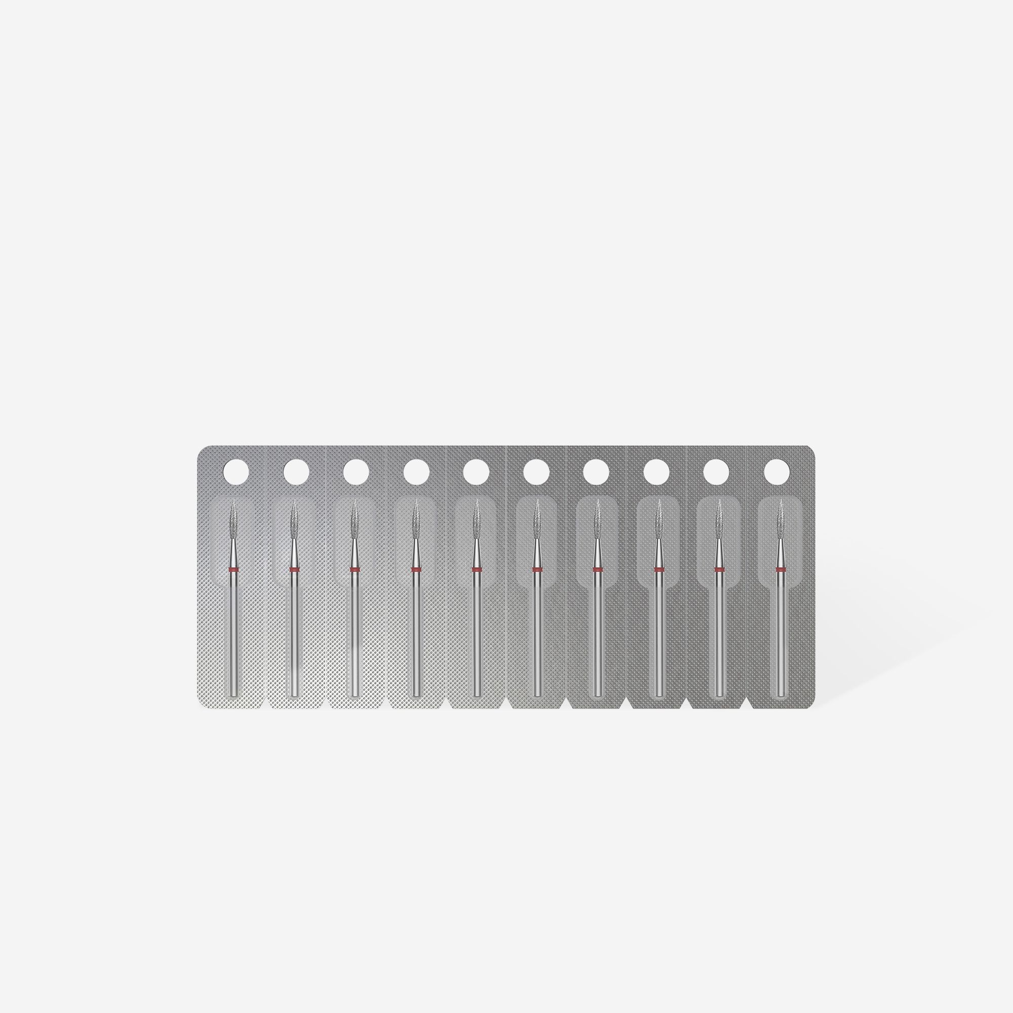 Staleks Expert diamant fresebor flamme rød 2,3/8 mm