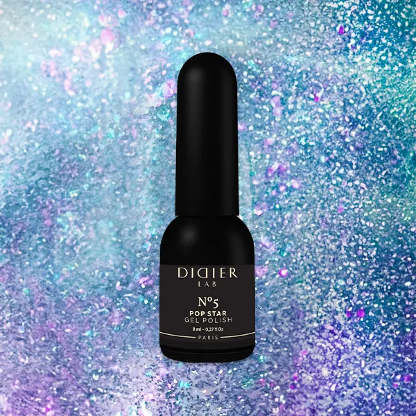 Didier Lab Pop Star No5 gellakk blå glitter