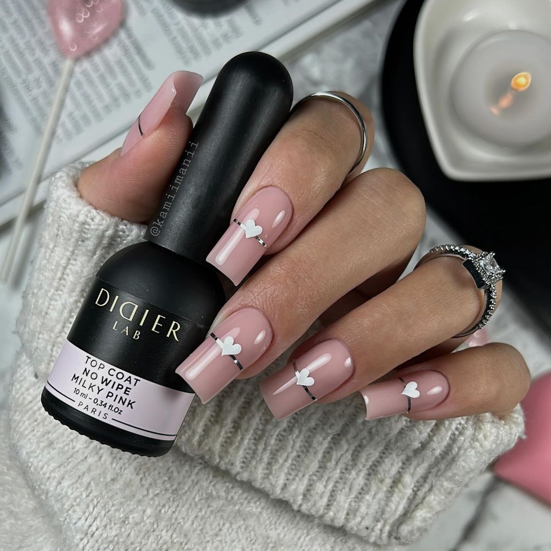 Didier Lab No Wipe Milky Pink top coat rosa