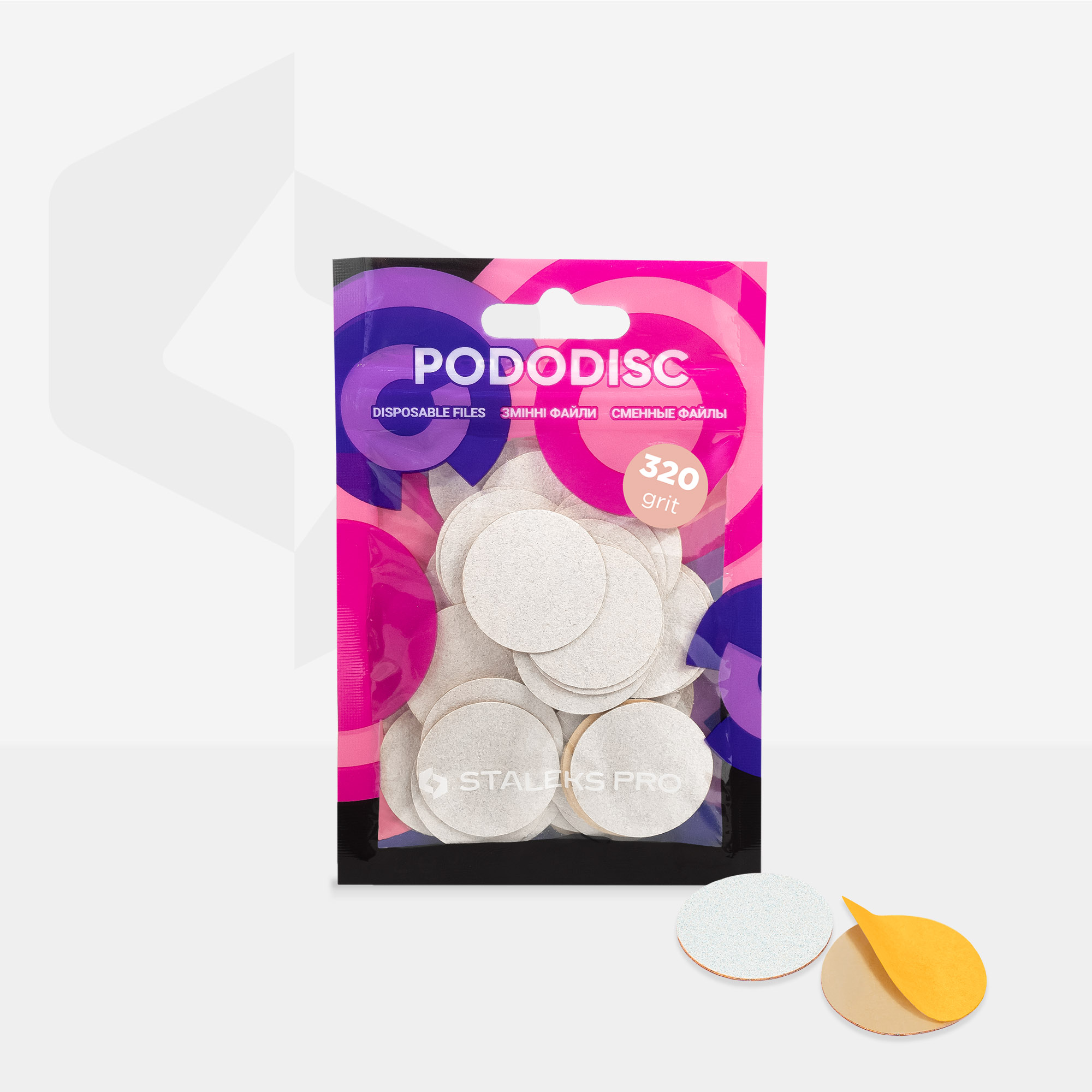 Staleks Pododisc L Expert pedikyrfil 320 grit 50 stk