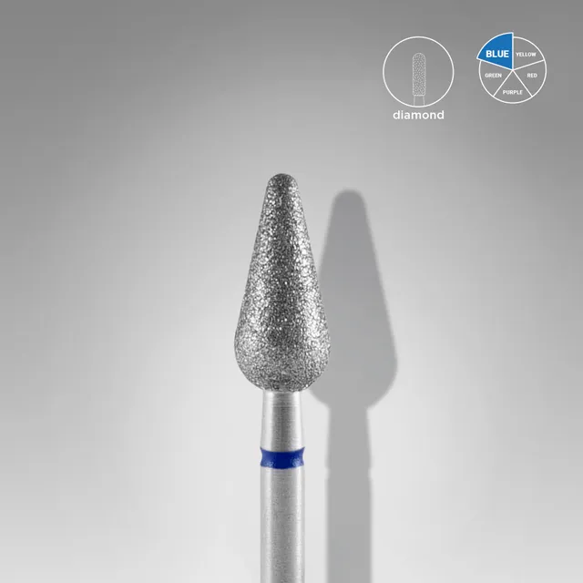 Staleks Expert diamantfres avrundet pære blå 5 mm