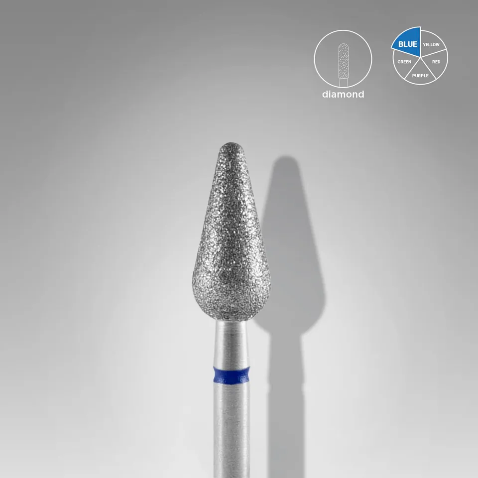 Staleks Expert diamantfres avrundet pære blå 5 mm